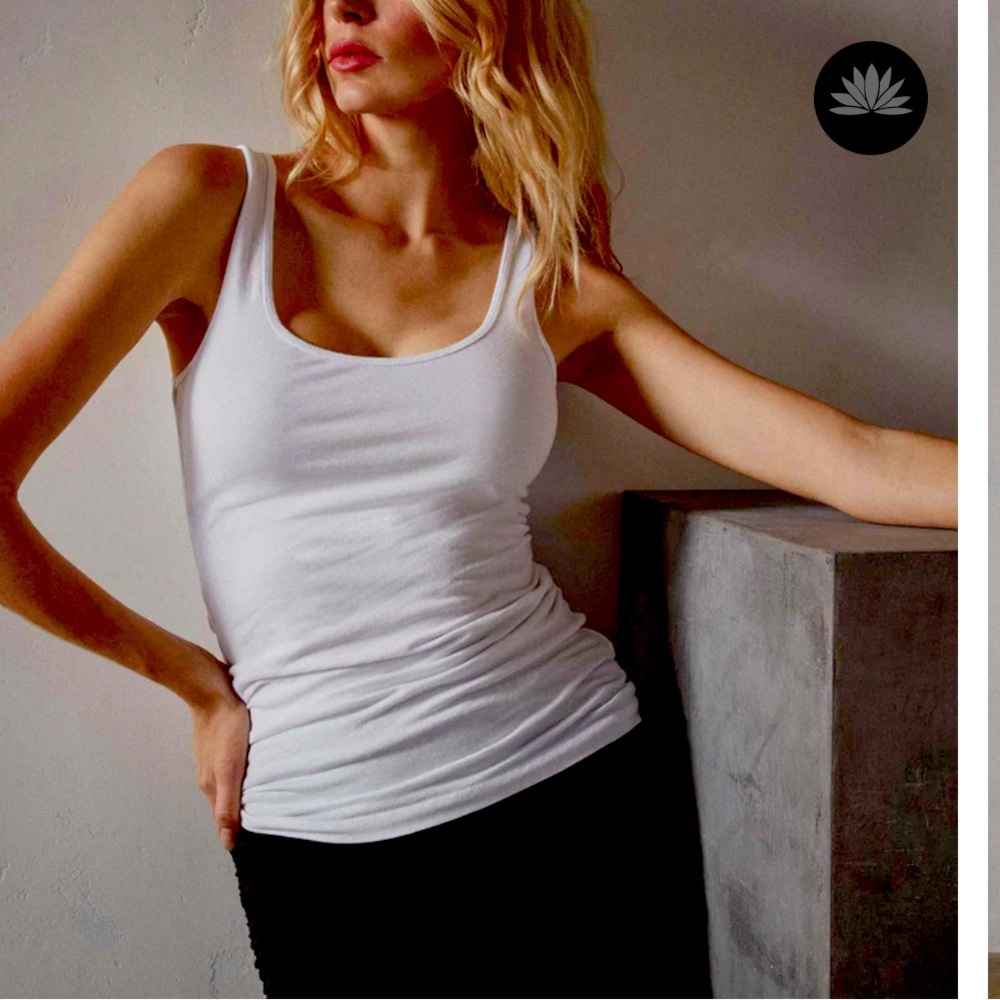 LAST CHANCE DONATING James Perse Long Jersey Tank, size 1 (S), white